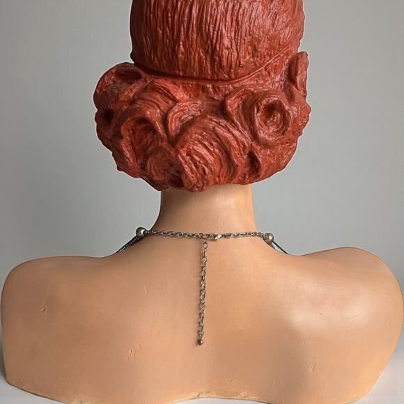 Turquoise Glass Silver Tone Seed Bead Bib Multi Strand Necklace Boho - Picture 4 of 12